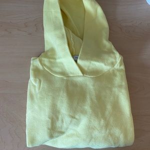 Zara yellow crop sweatshirt